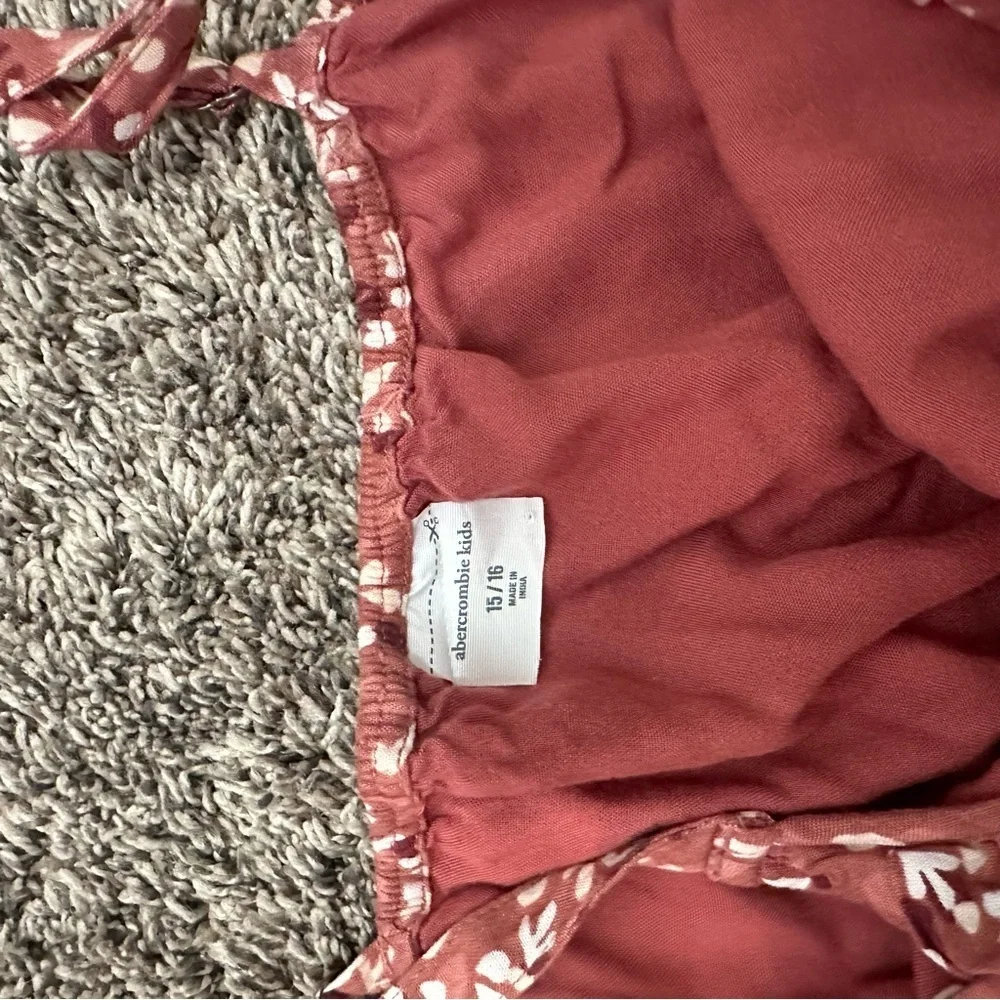 abercrombie kids romper red